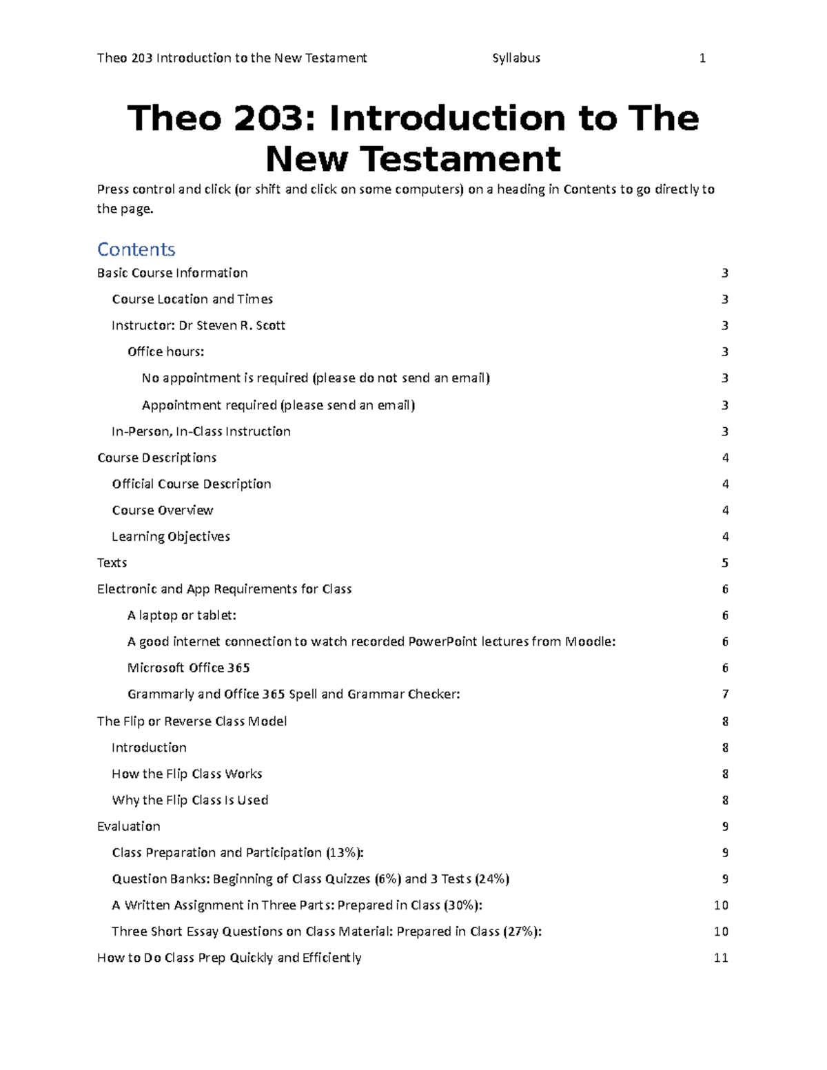 THEO Syllabus - Theo 203: Introduction to The New Testament Press ...