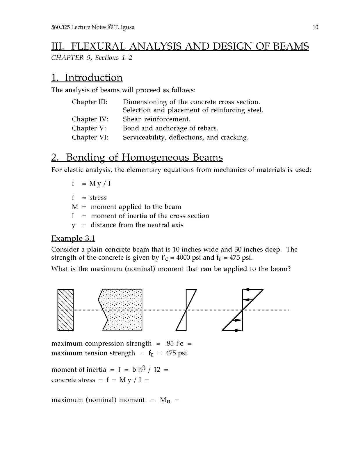 Moment Of Inertia For Cracked And Uncracked Section Studocu