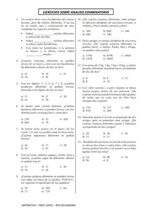 Analisis Combinatorio 3RO - Nivelación De Matemática- Ingeniería ...