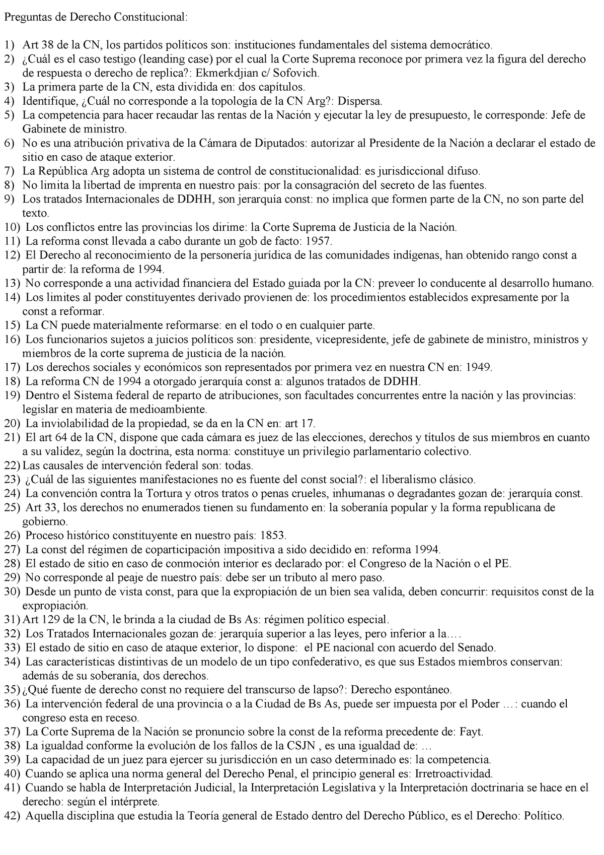 Preguntasde Derecho Constitucional - Preguntas De Derecho ...