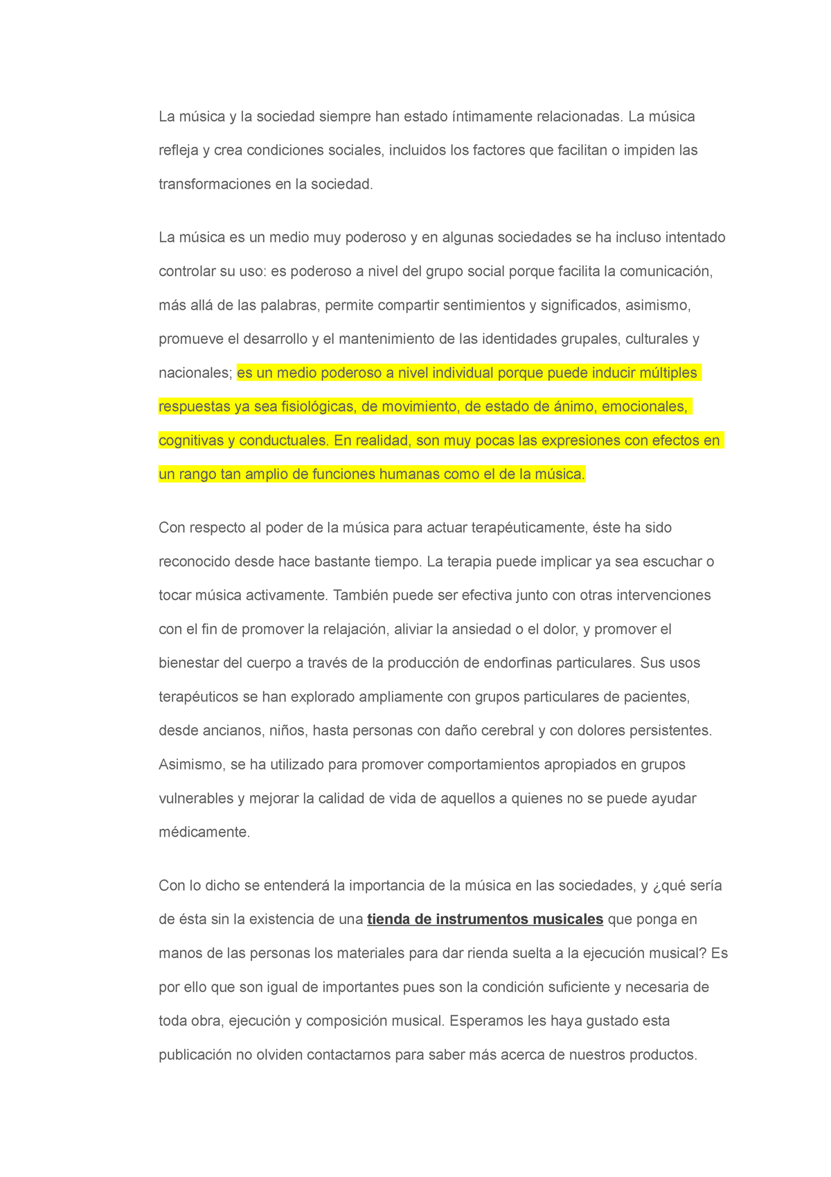 La Música Y La Sociedad Siempre Han Estado íntimamente Relacionadas La Música Refleja Y Crea 