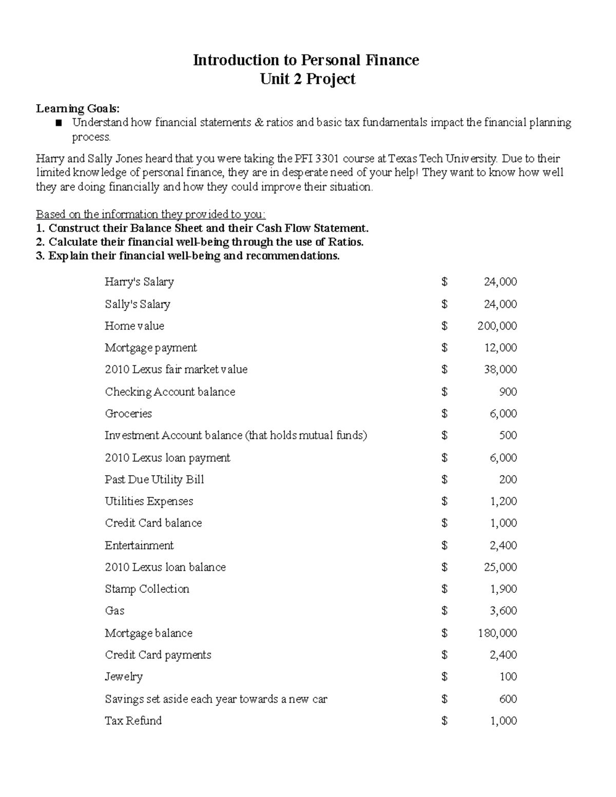 unit-2-project-intro-to-personal-finance-introduction-to-personal