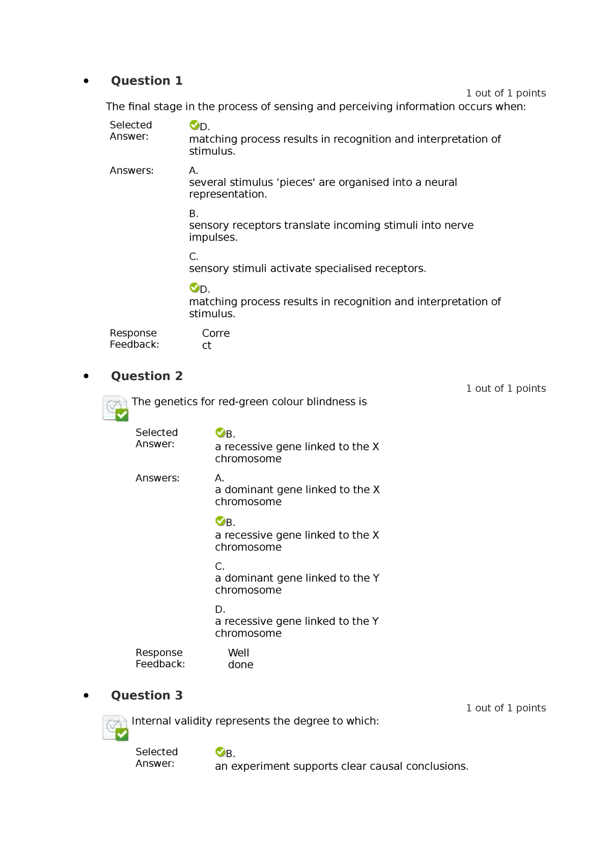 Quiz Question 1 Behavioural Psychology - Question 1 1 Out Of 1 Points ...