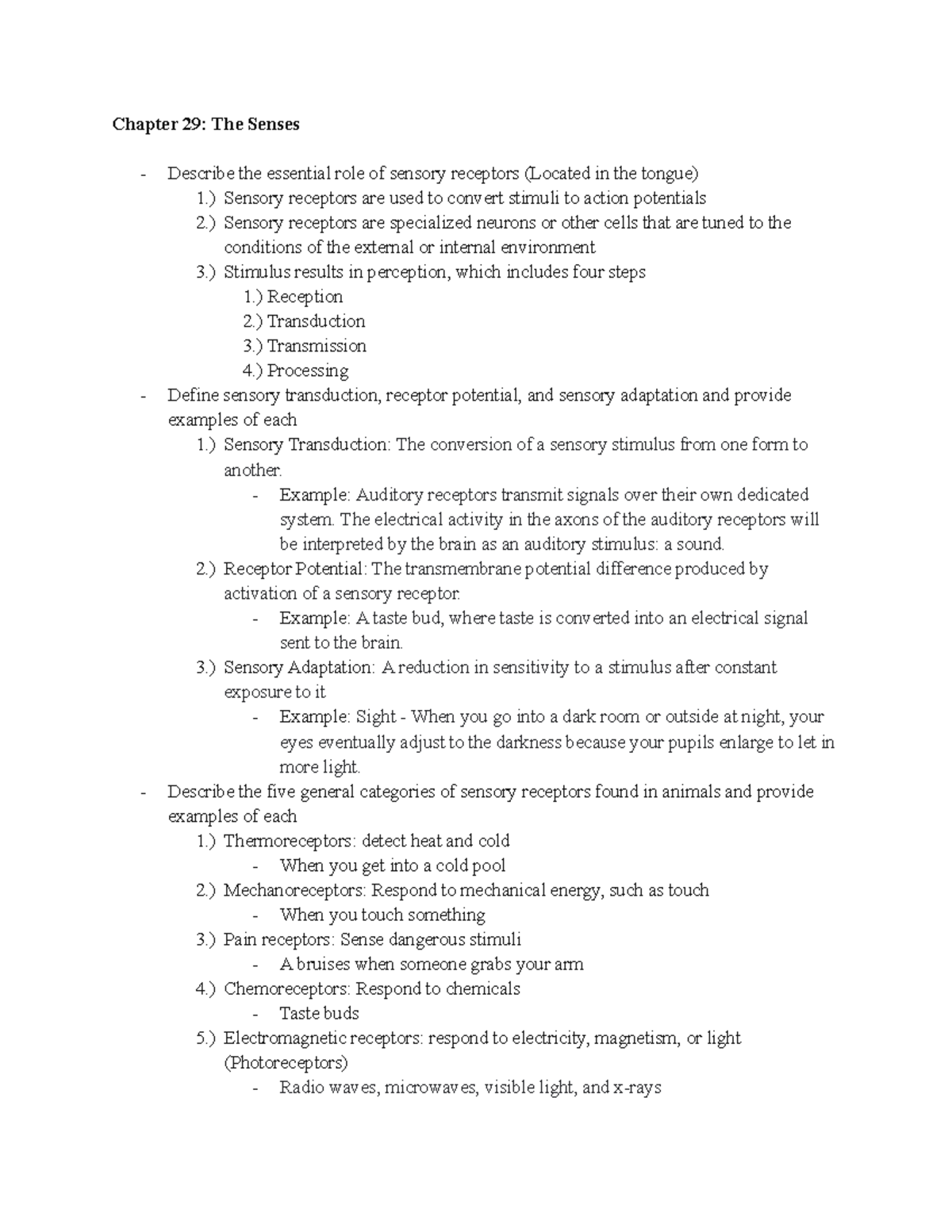 biology-notes-chapter-29-the-senses-describe-the-essential-role-of