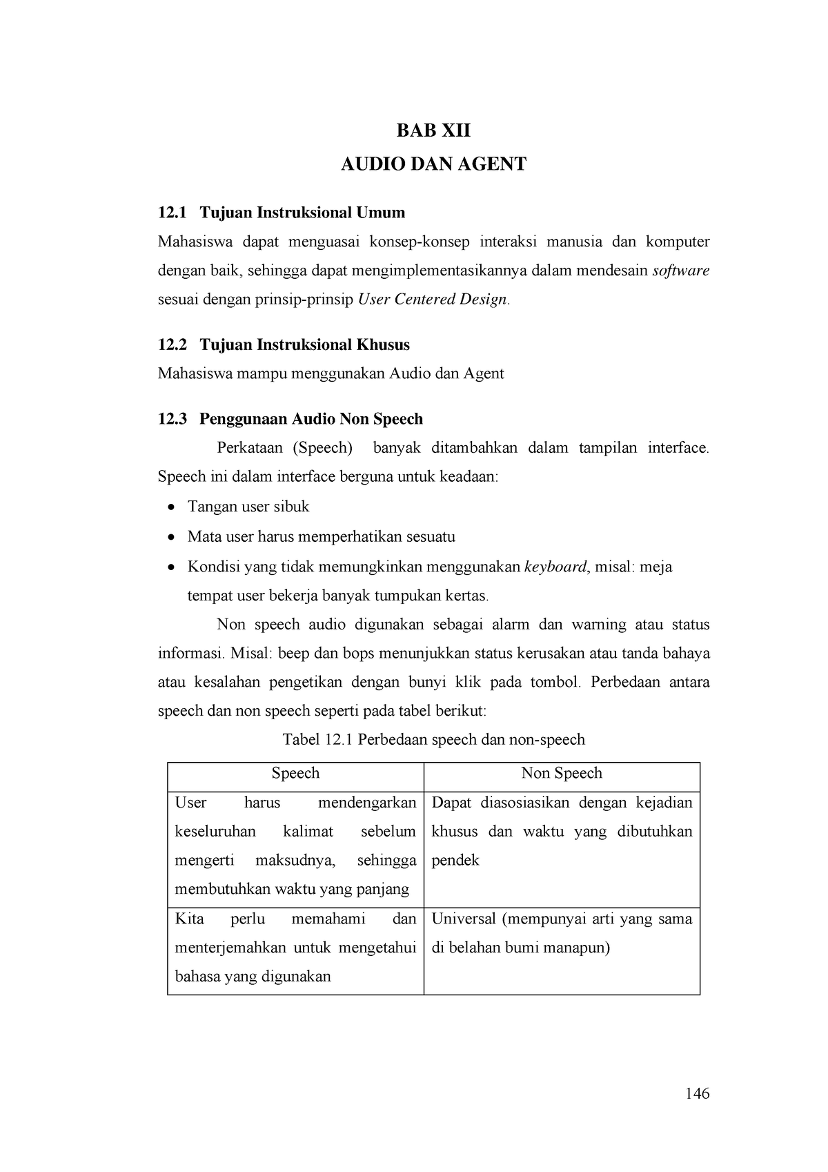 Modul 12 Interaksi Manusia Dan Komputer Audio Dan Agent - BAB XII AUDIO ...