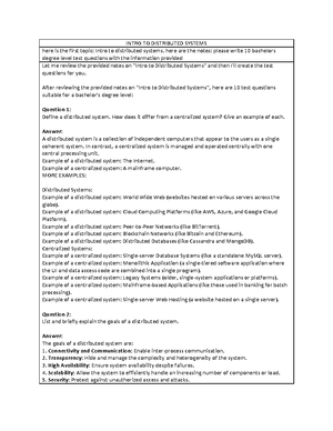 Supplementary-memo - test memo - Distributed Systems and Applications ...