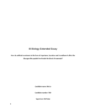 biology extended essay clastify