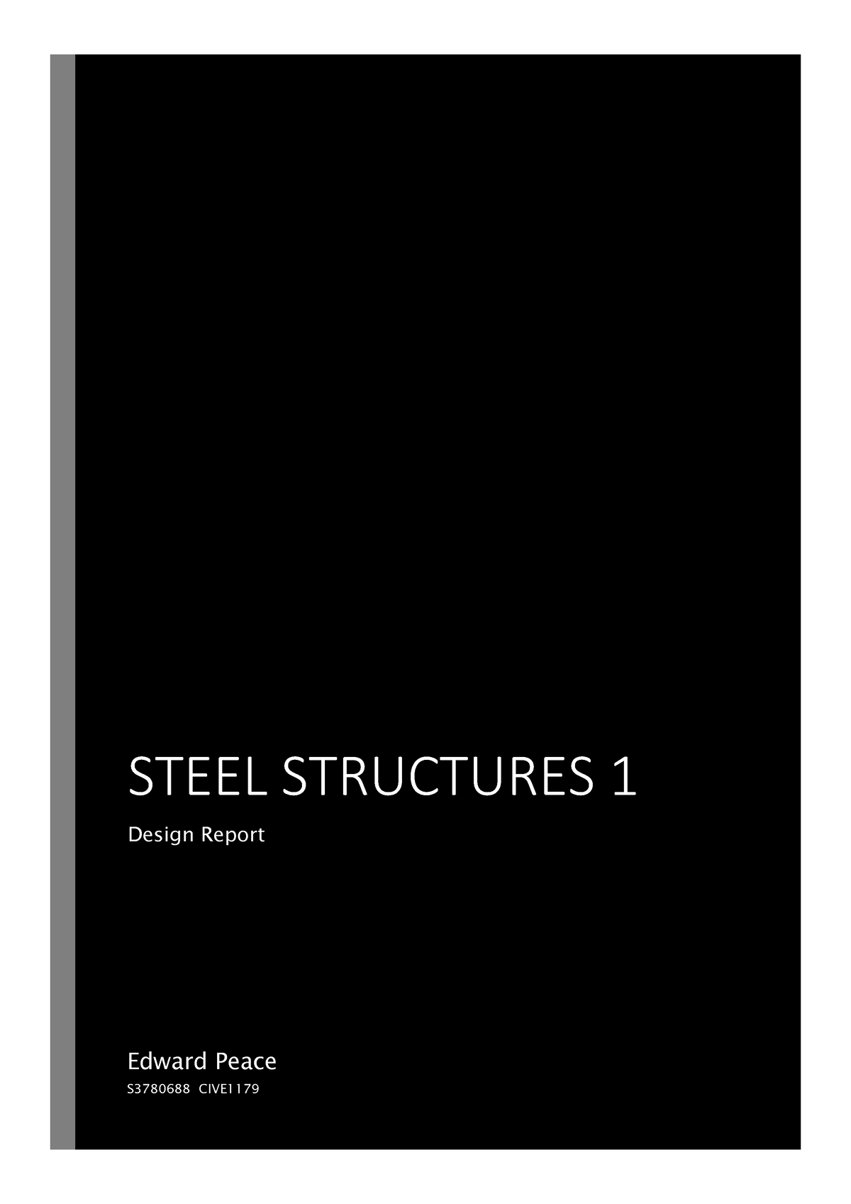 Interim Design Report SS1 - STEEL STRUCTURES 1 Design Report Edward ...