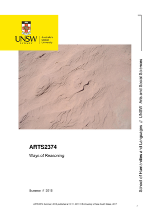 ARTS2374 course outline - School of Humanities and Languages // UNSW ...