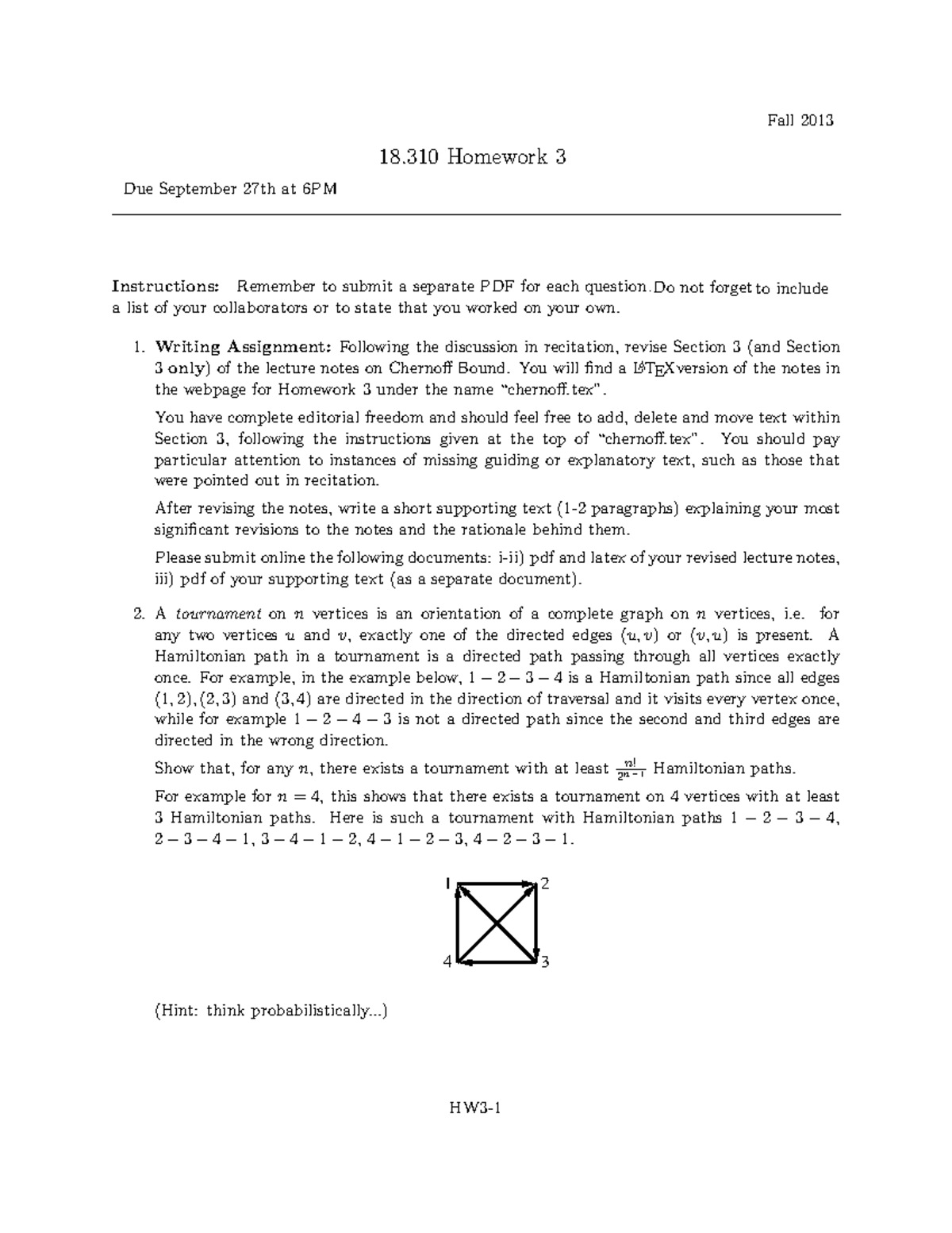 MIT18 310F13 Homework 3 - Fall 2013 18 Homework 3 Due September 27th at ...