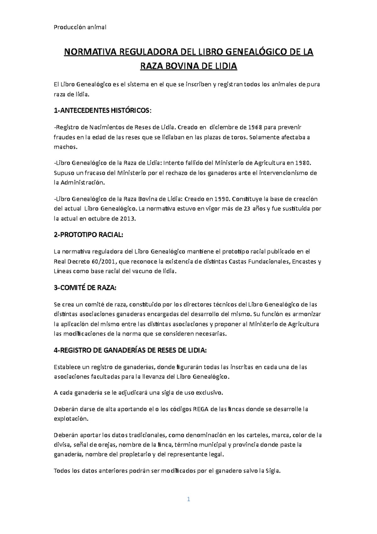 4 Normativa Reguladora DEL Libro Genealógico DE LA RAZA Bovina DE