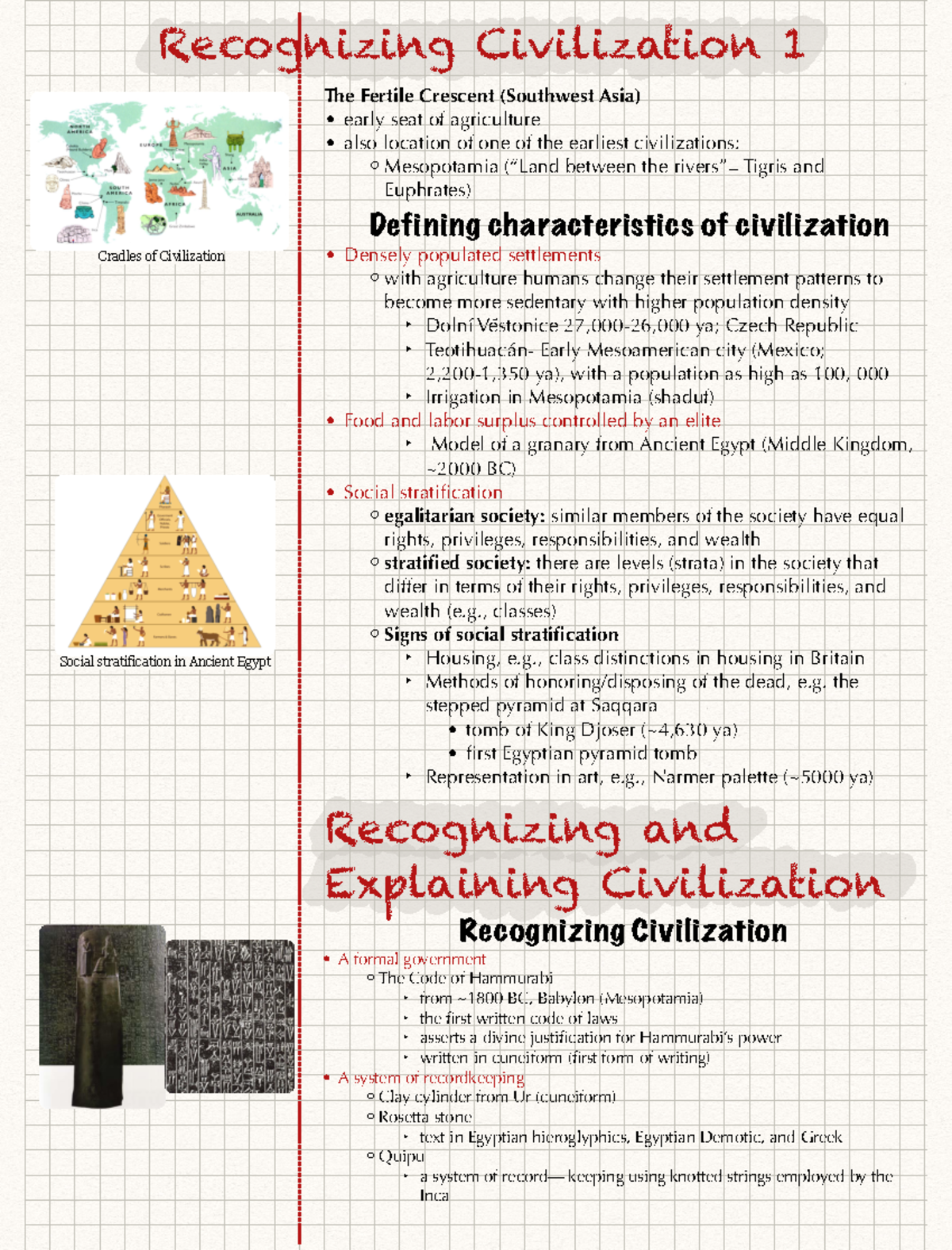 Lecture 11 The First Civilizations and the Anthropocene - Recognizing ...