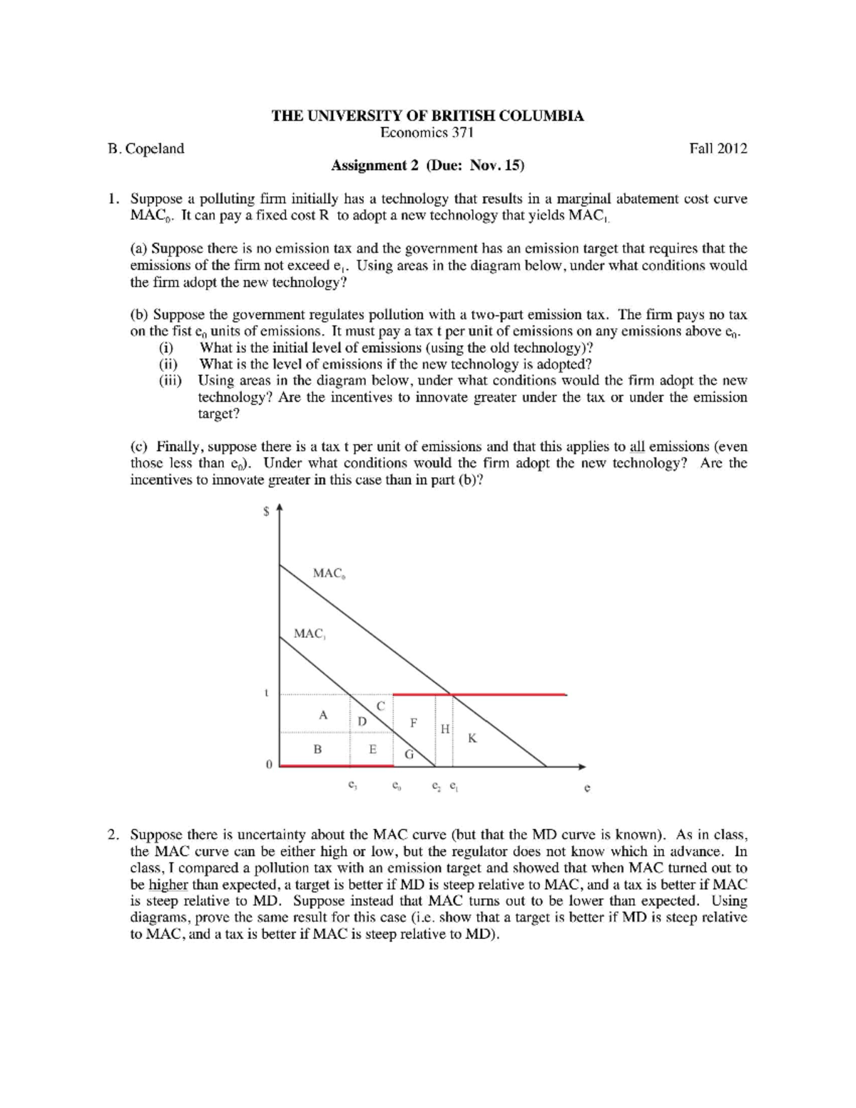 Econ 371 Asgin 2 - ECON 371 - Studocu