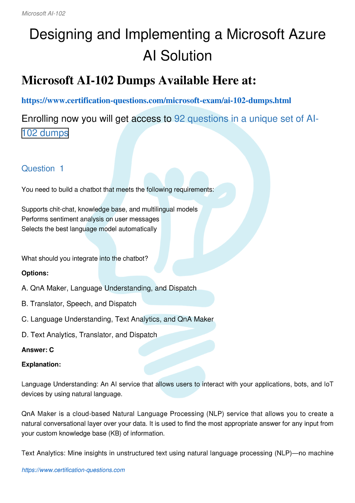 Dump AI-102 File