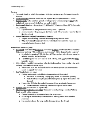 Met 4 - Unit 4 - Meteorology Quiz 4 What Causes Air to Rise Atmospheric ...