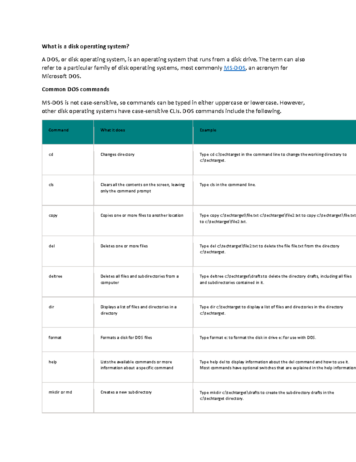 Opeerating system complete Notes - What is a disk operating system? A ...