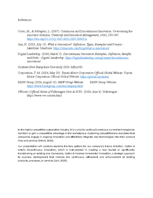 MBA 580 Module Seven Ekvall’s Dimensions Of A Creative Climate ...