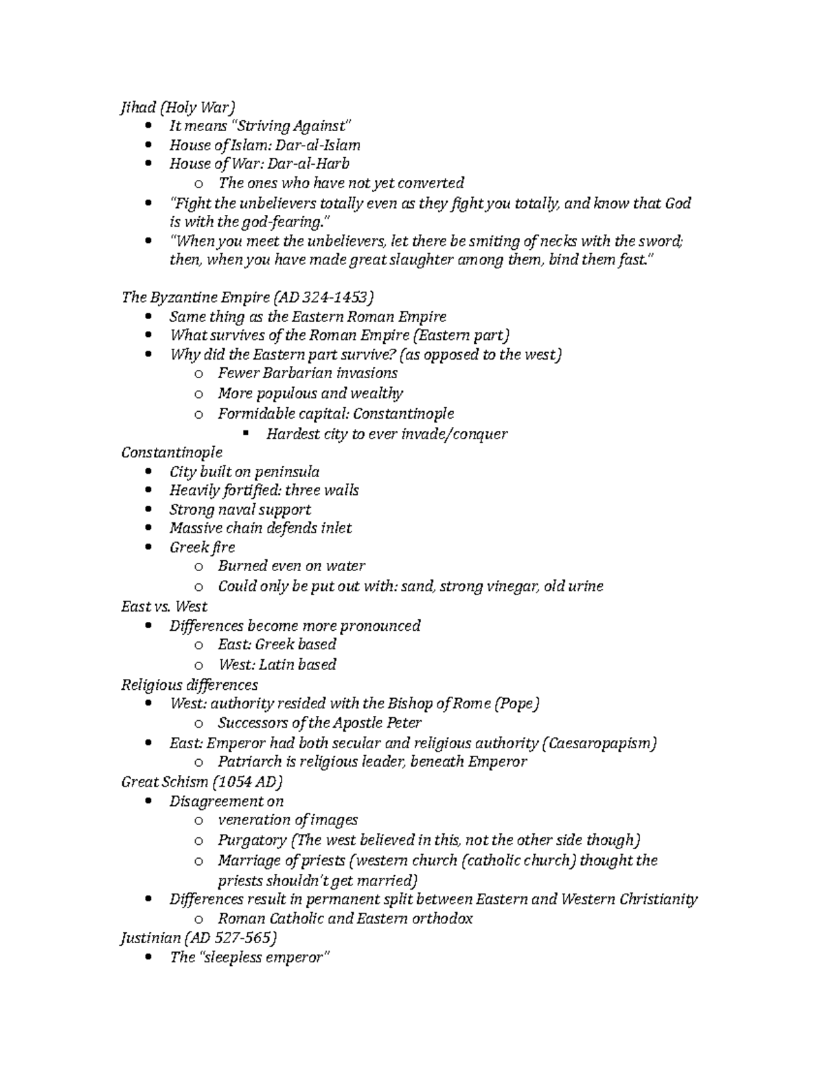 section 3 part 6 - Jihad (Holy War) It means “Striving Against” House ...