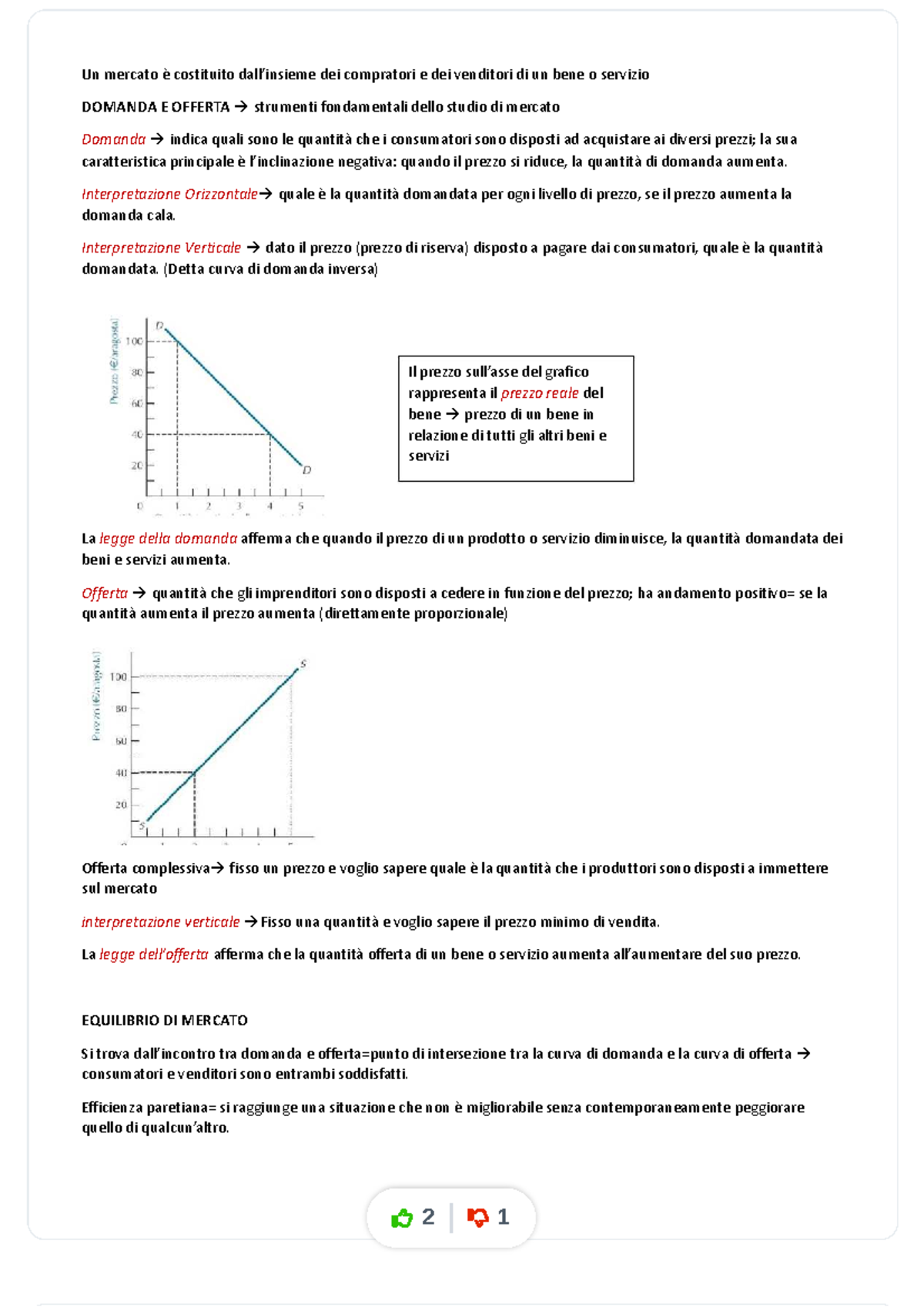 2-domanda-e-offerta-riassunto-microeconomia Compress - Un Mercato è ...