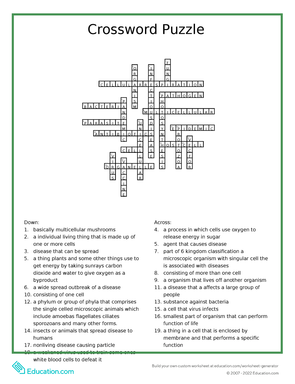 Crossword answerkeysdassadad asds - Build your own custom worksheet at ...