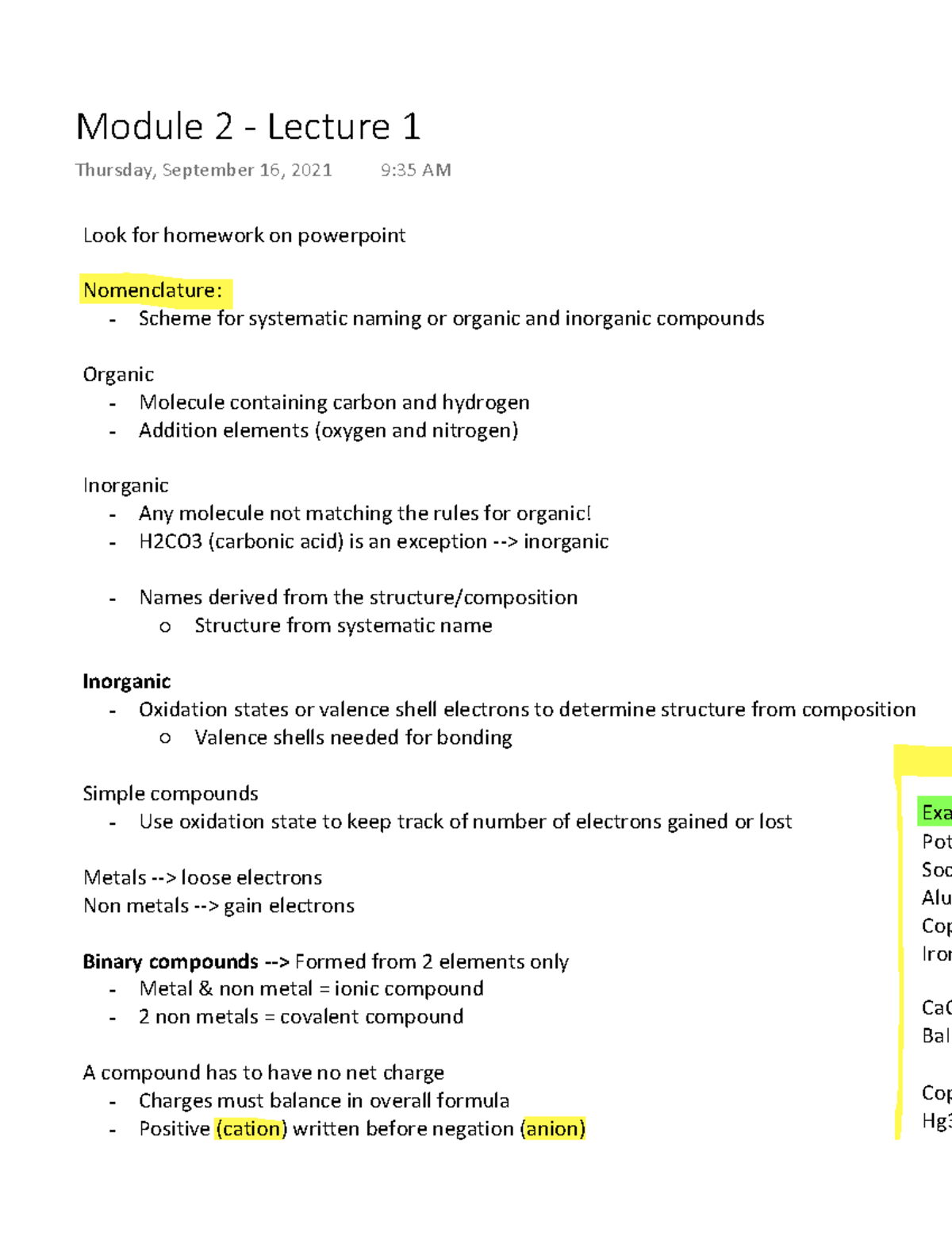 Organic Nomenclature Chemistry Chem Studocu