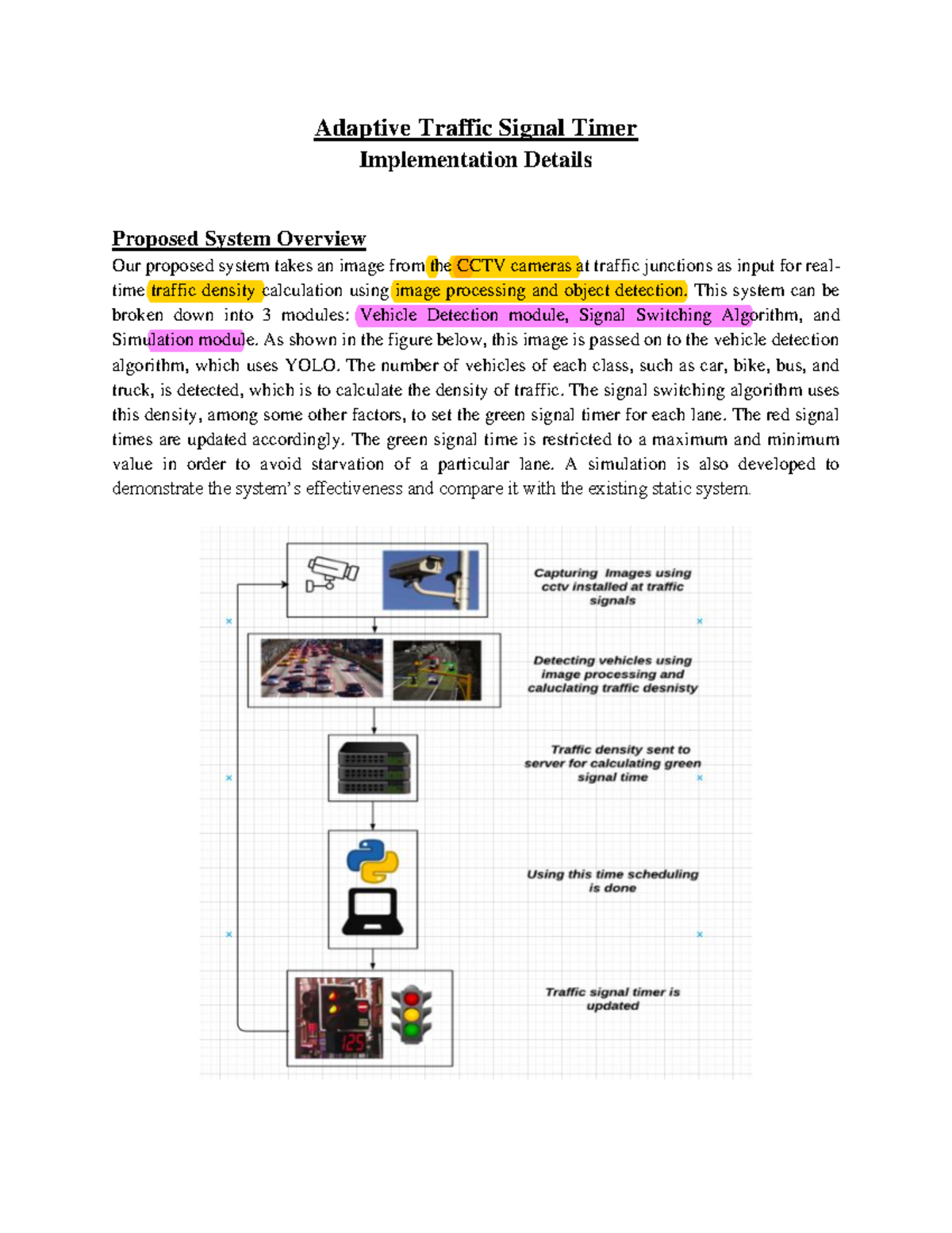 Adaptive Traffic Signal Timer Implementation Details - Adaptive Traffic ...