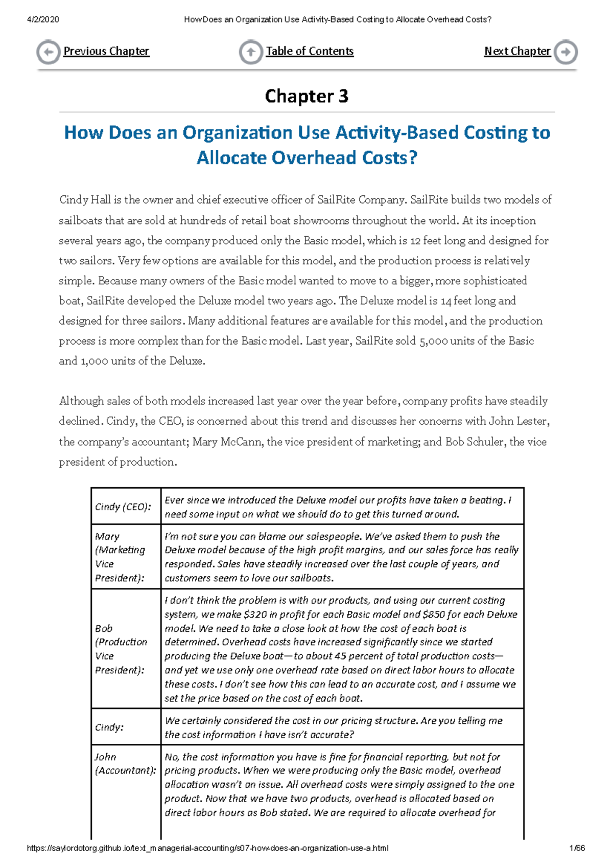 Chapter 3 How Does an Organization Use Activity-Based Costing to ...