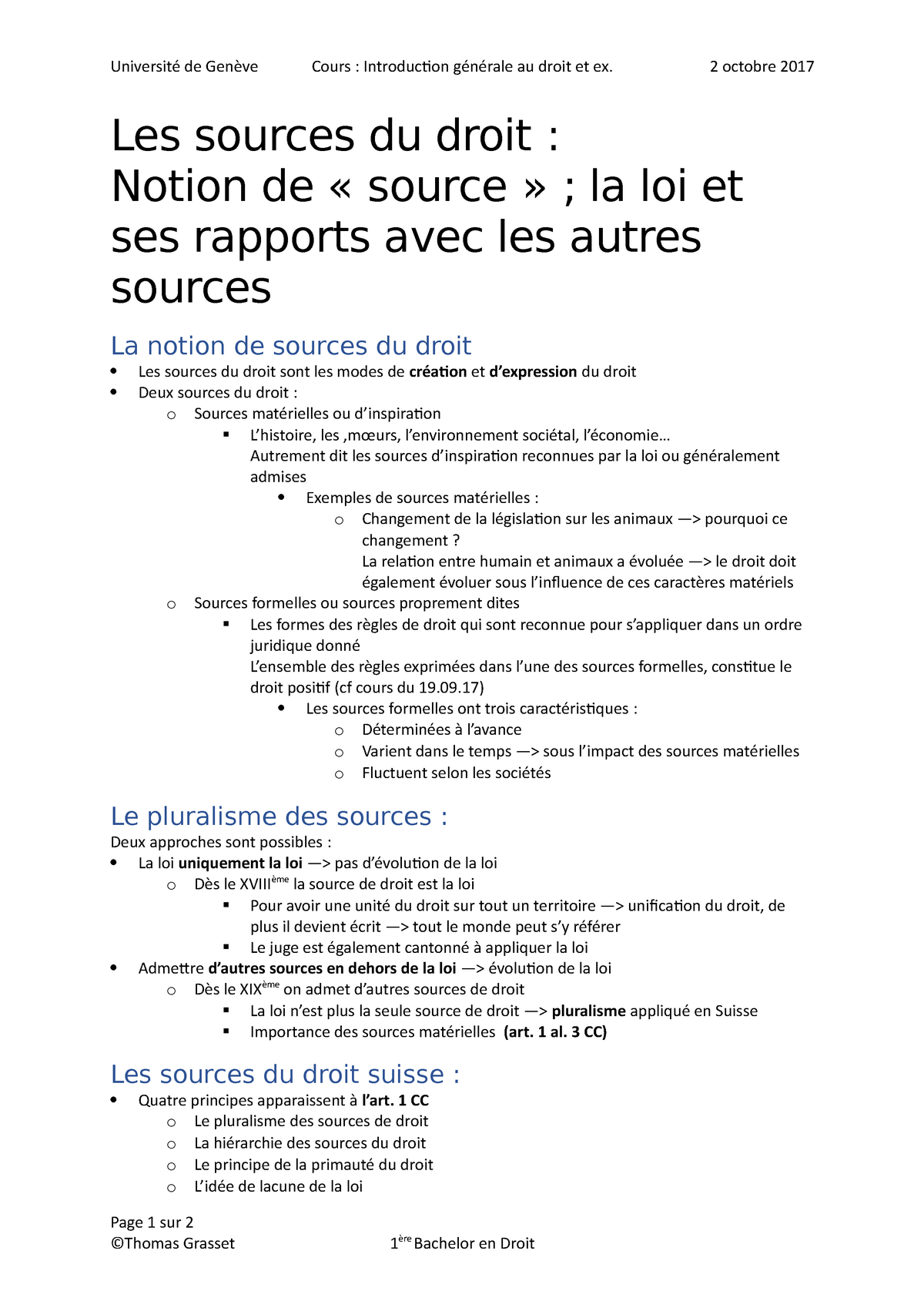 dissertation les sources du droit