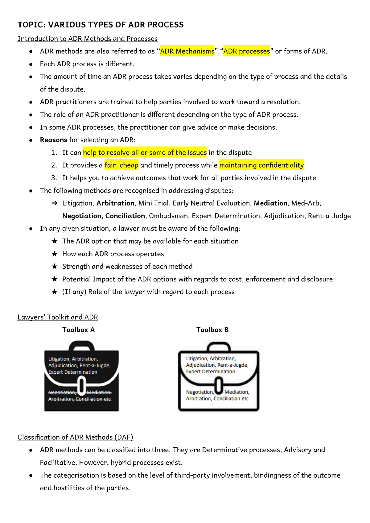 dissertation topics related to adr