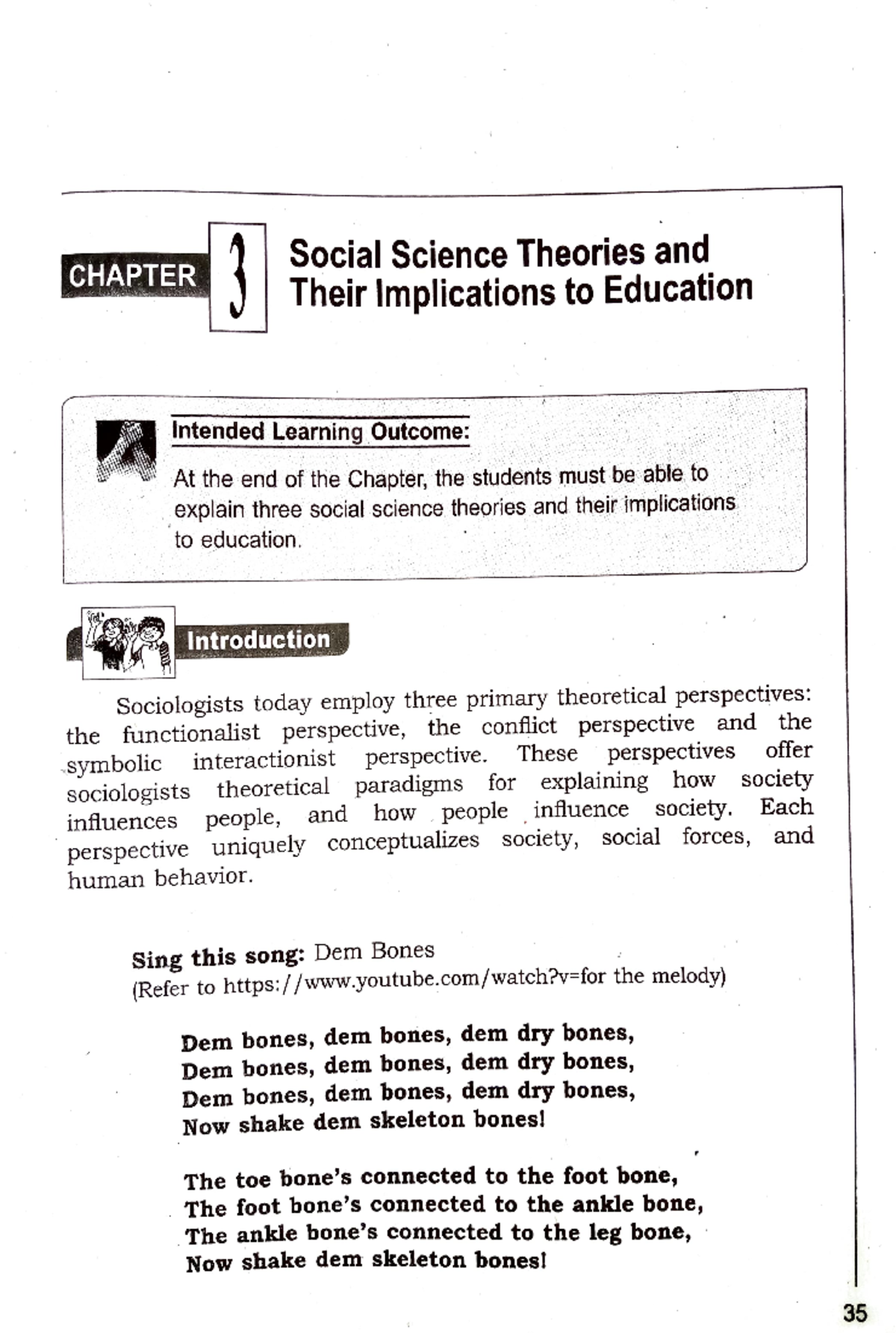 Chapter 3 Social Science Theories And Their Implications To Education 