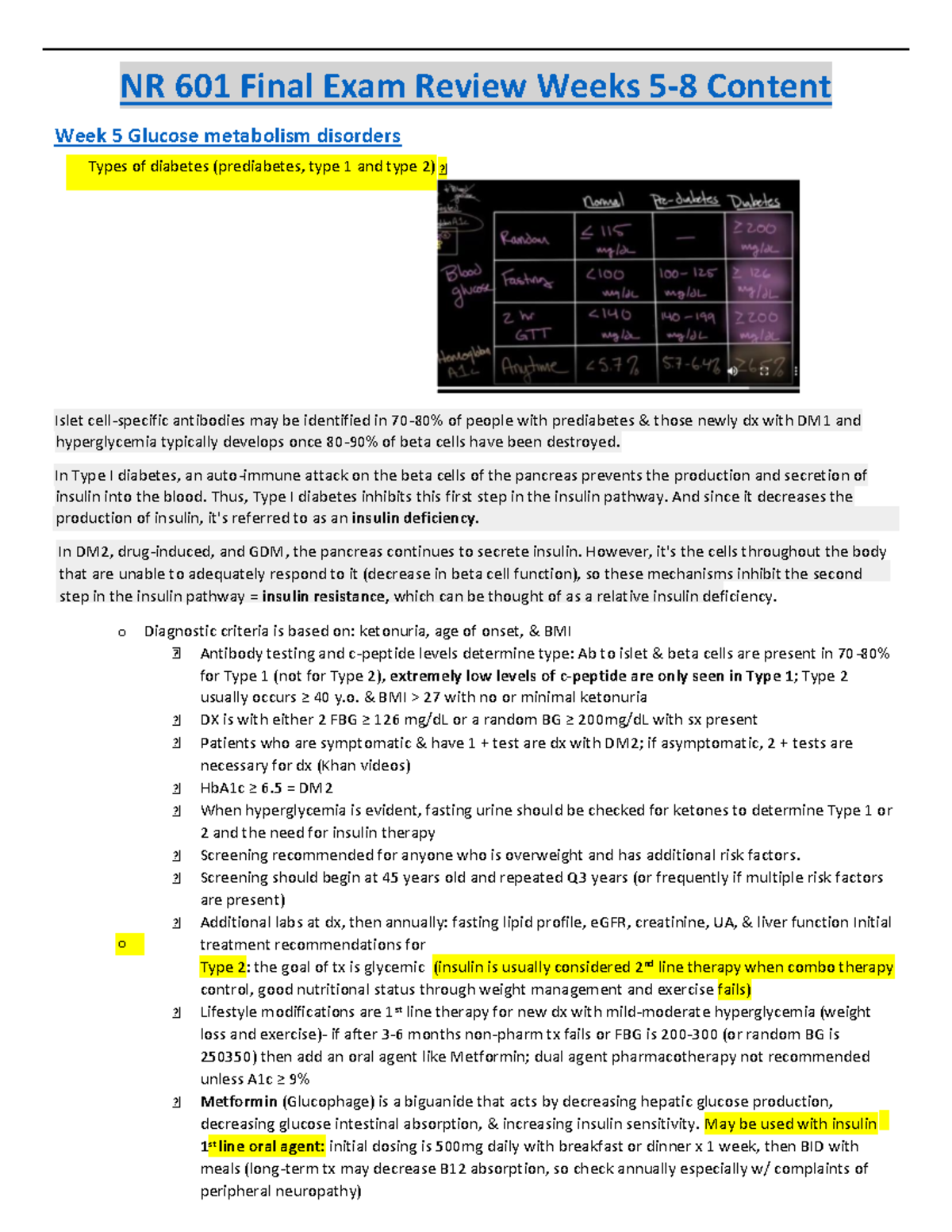 NR601 Final Exam Study Guide - NR 601 Final Exam Review Weeks 5-8 ...