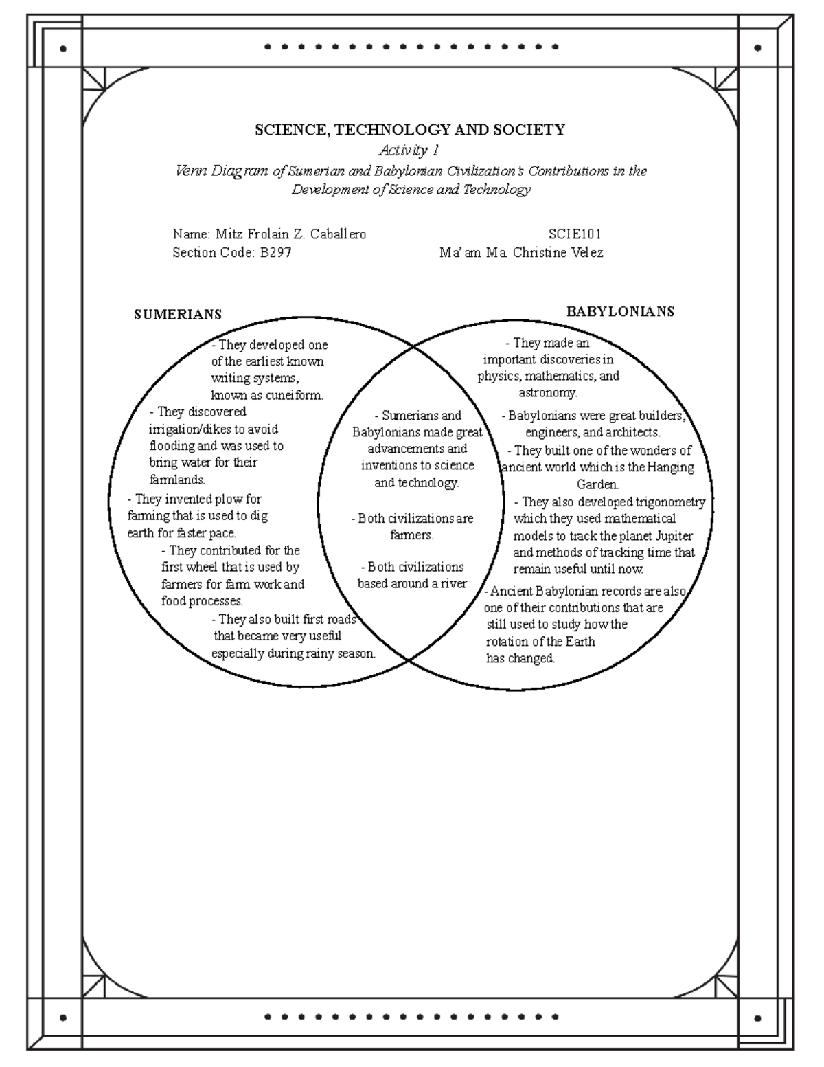 Venn Diagram - Science, Technology and Society - SCIENCE, TECHNOLOGY ...