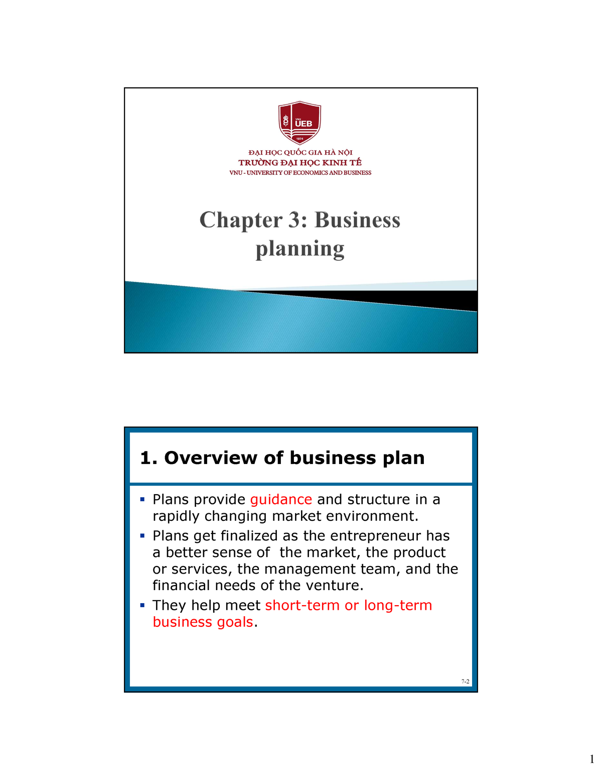 chapter 3 of a business plan