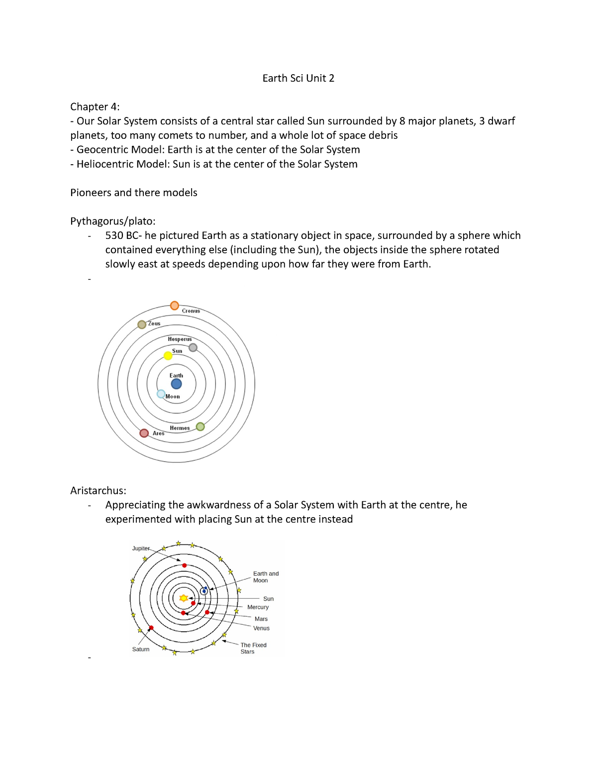 Earth Sci Unit 2 Notes For Unit 2 Earth Sci Unit 2 Chapter 4 Our