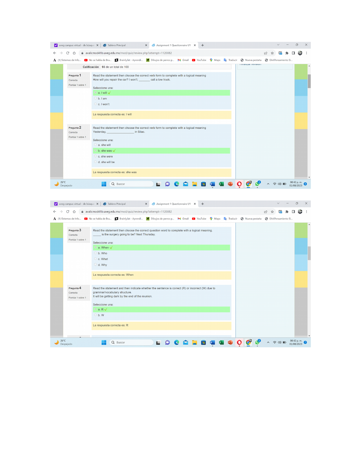 assignment 3 questionnaire u2 idioma extranjero iii