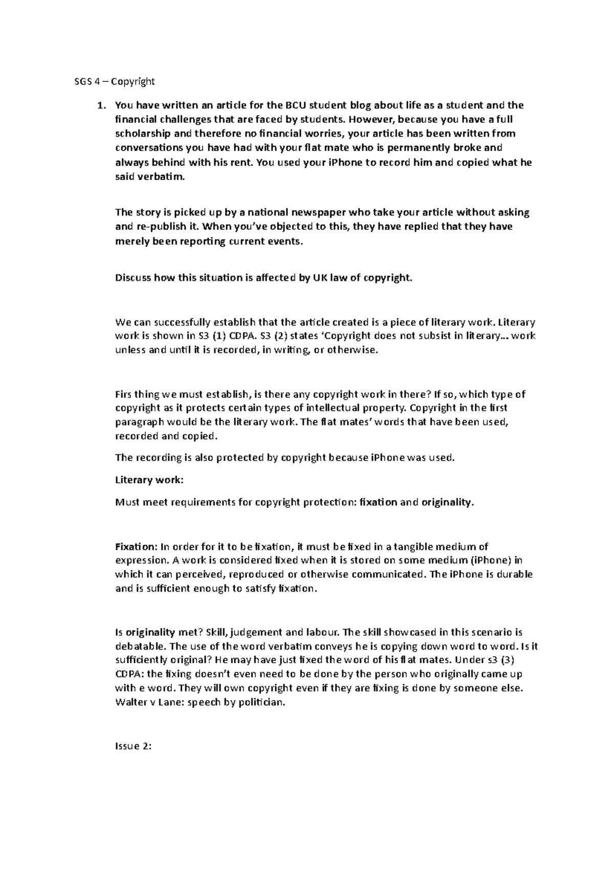 SGS 4 - Copyright 3 - copy right notes part 3 - SGS 4 – Copyright 1 ...