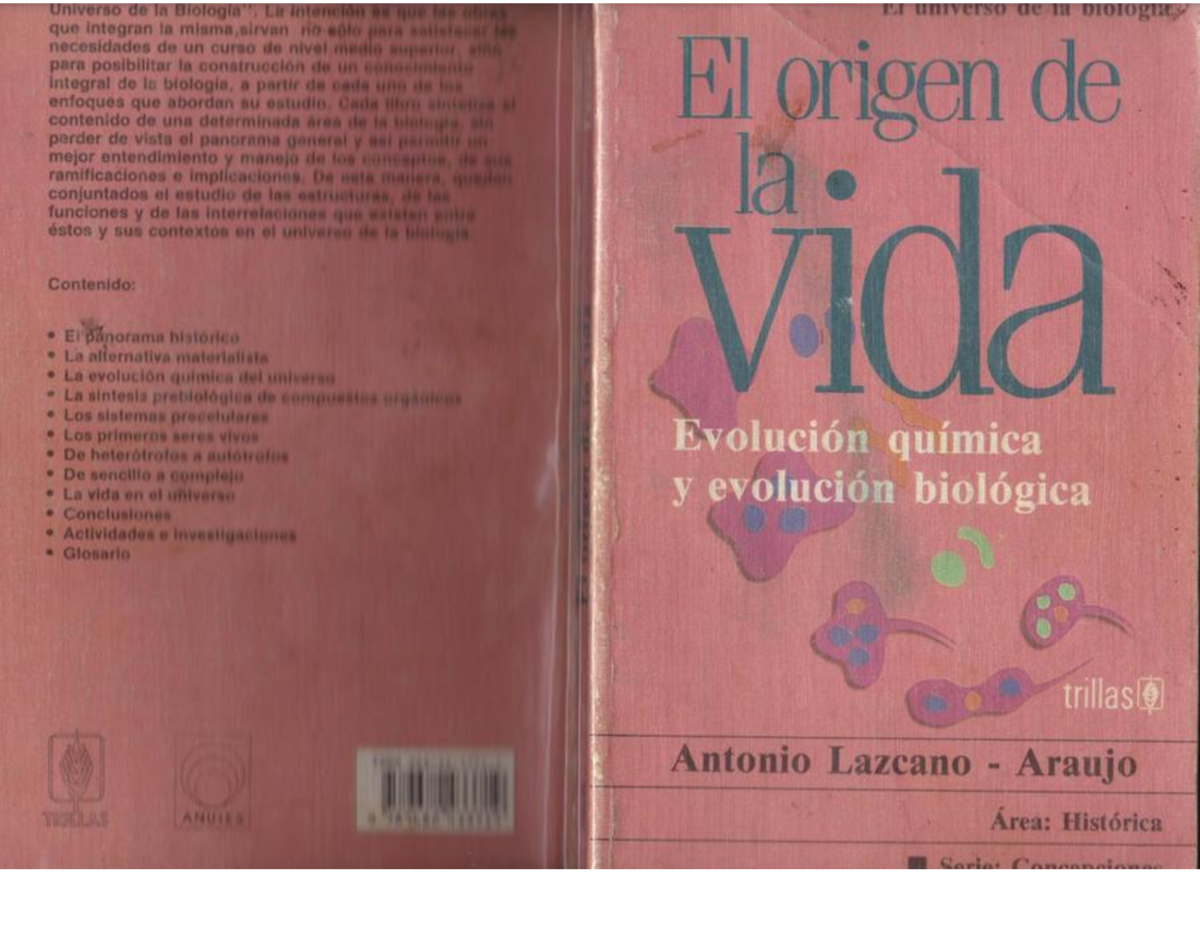 El Origen De La Vida Libro Antonio Lazcano Pdf