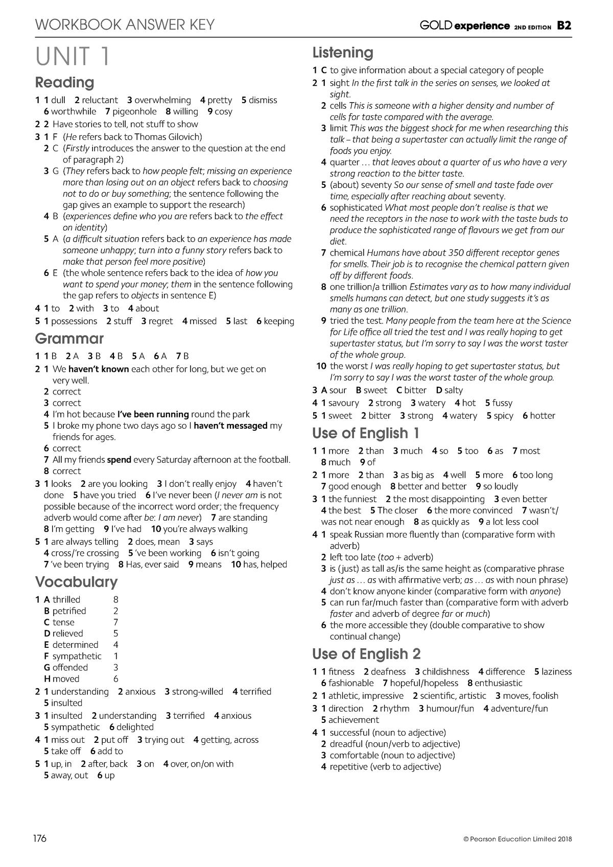 gateway c1 workbook answers unit 2