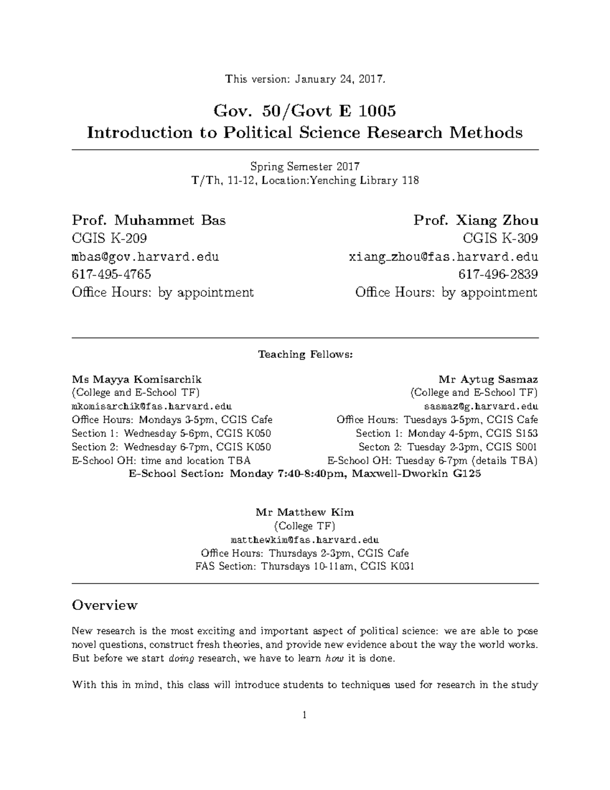 Introduction to Political Science Research Methods - This version ...