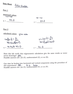 PHY 151 Exp - Lab - PHY 151-Experiments All experiments are due by the ...
