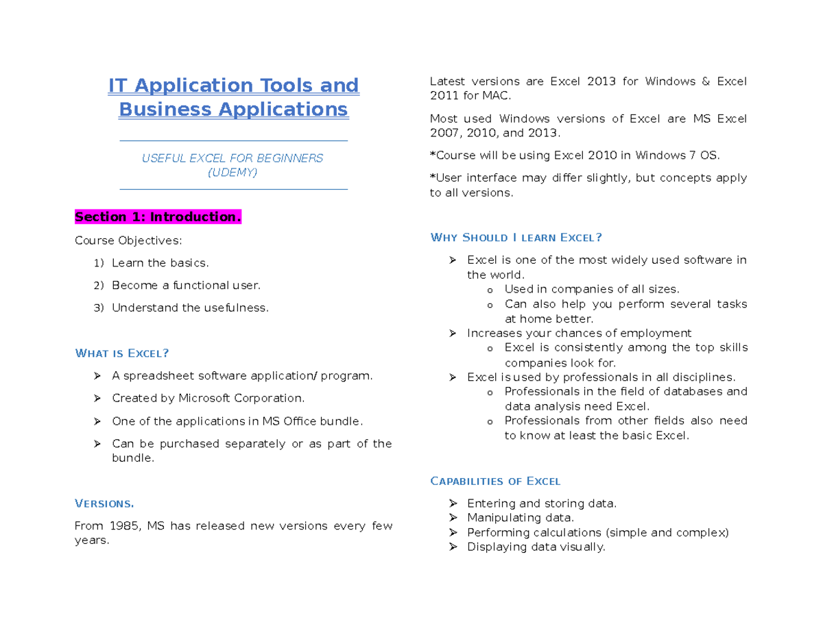 IT Application Tools and Business Tools - IT Application Tools and ...
