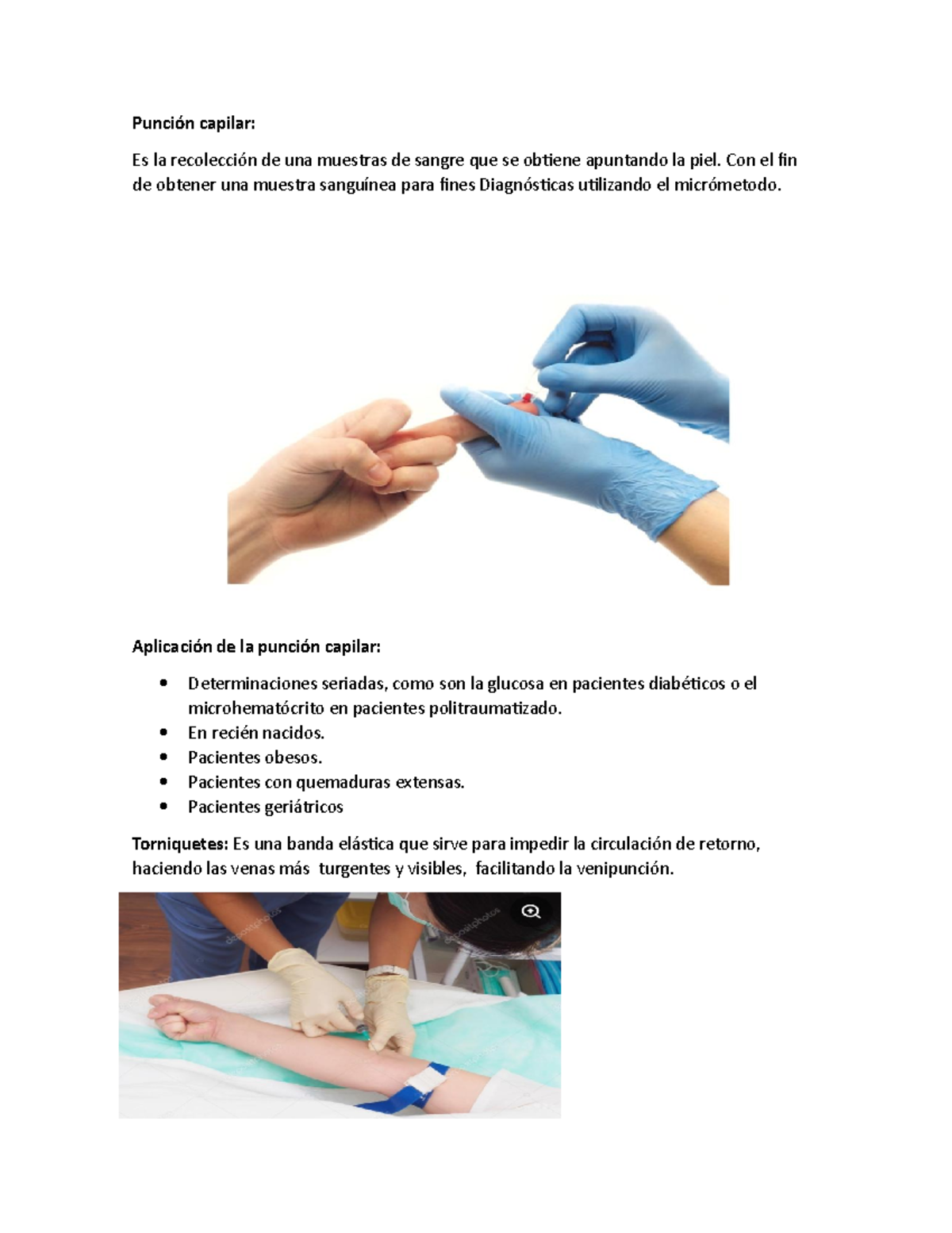 Exp. fluido - practica - Punción capilar: Es la recolección de una ...