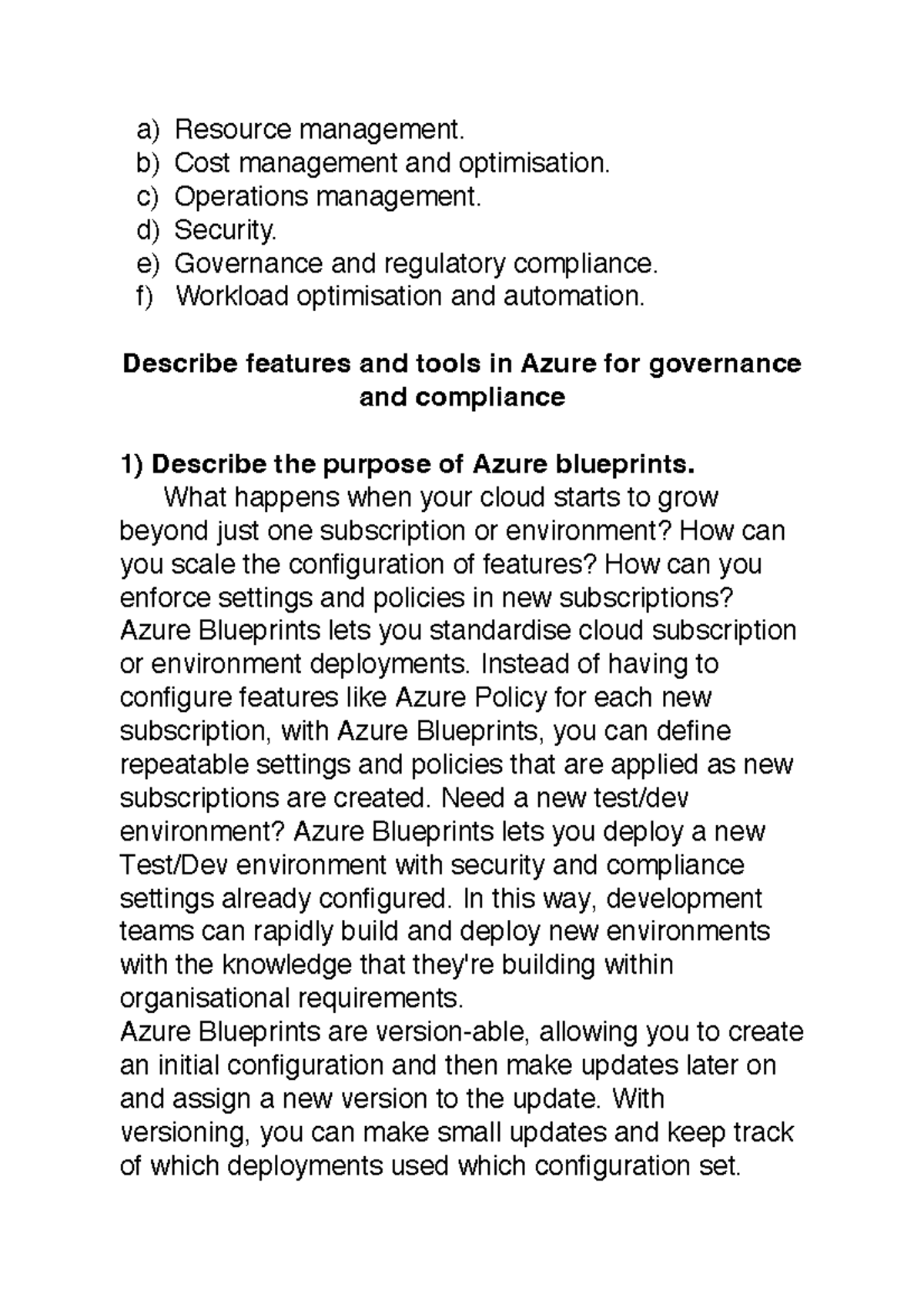 Cloud-40-42 - Azure Blueprints Practice Questions By Professor Hui Lui ...