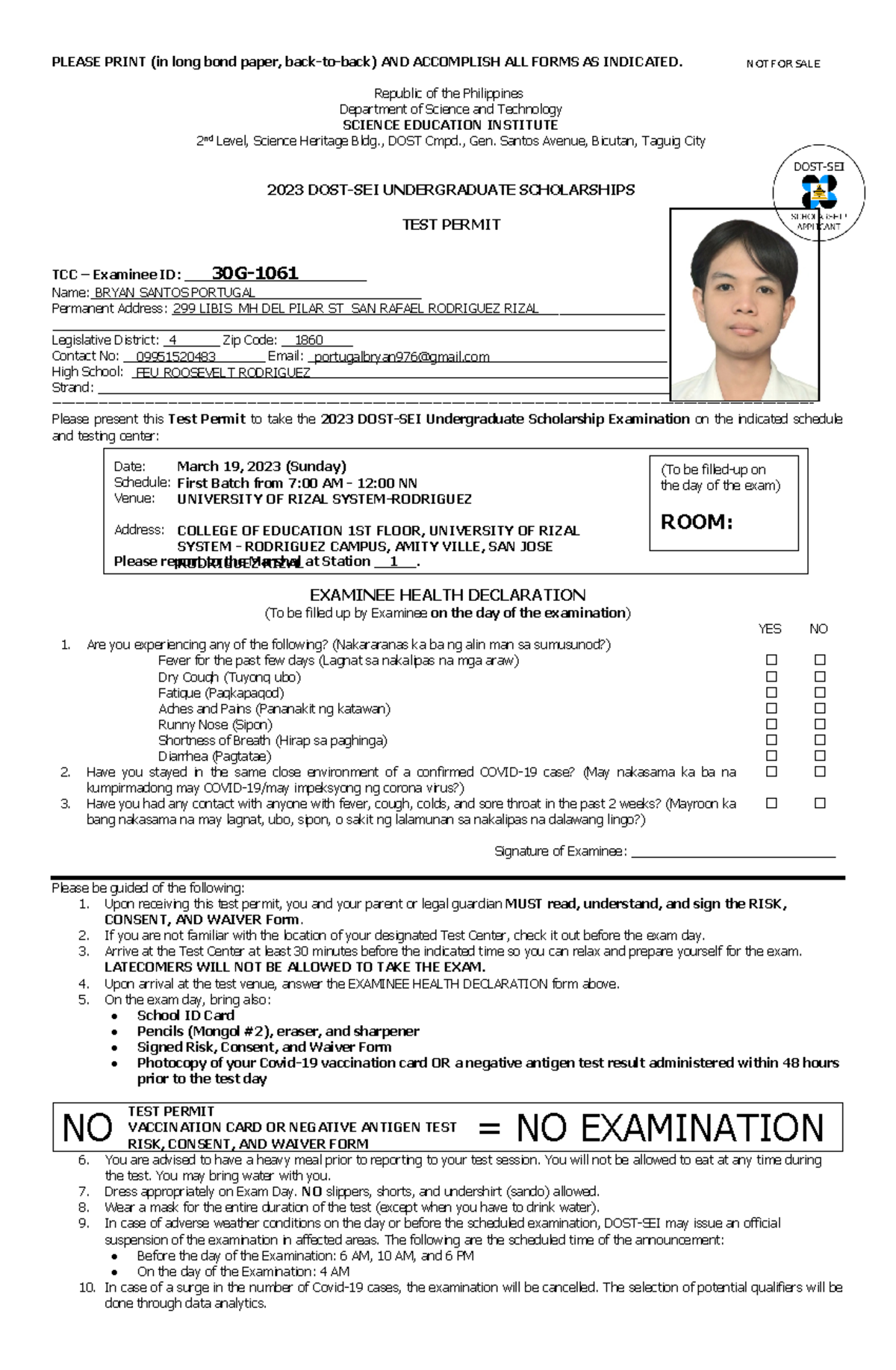 L UV3IHw M test permit-2023-03-17 - PLEASE PRINT (in long bond paper ...