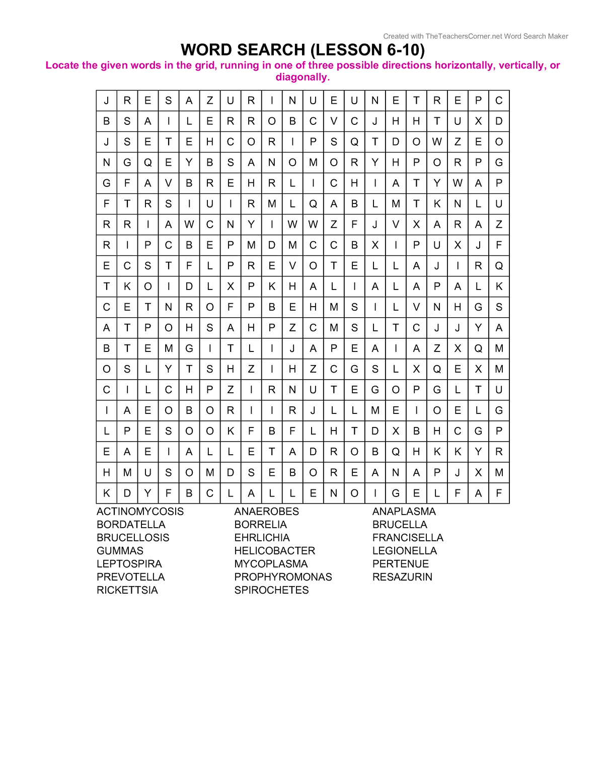 DELA CRUZ Angelika ANNE WORD Search Created With TheTeachersCorner 