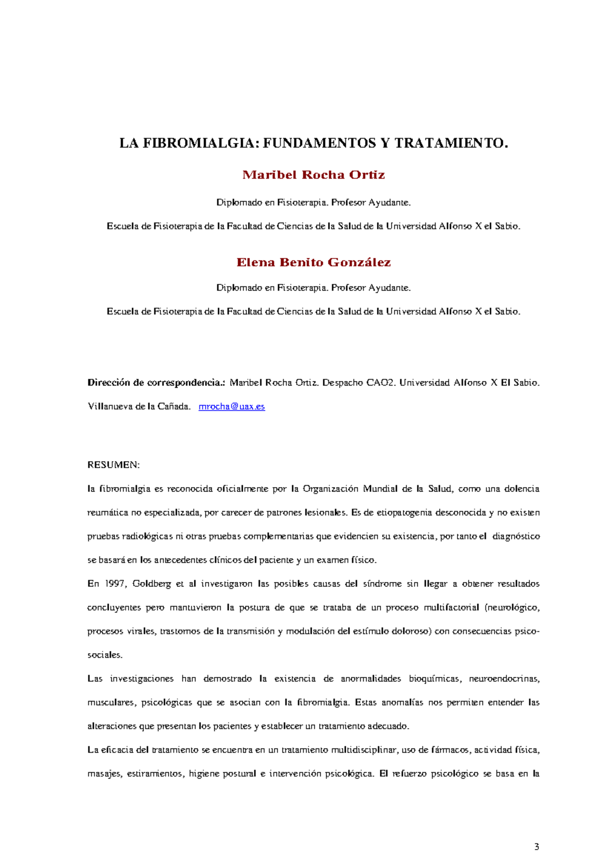 Fundamentos Y Tratamiento De La Fibromialgia 5 La Fibromialgia Fundamentos Y Tratamiento De La Fibromialgia 5 La Fibromialgia