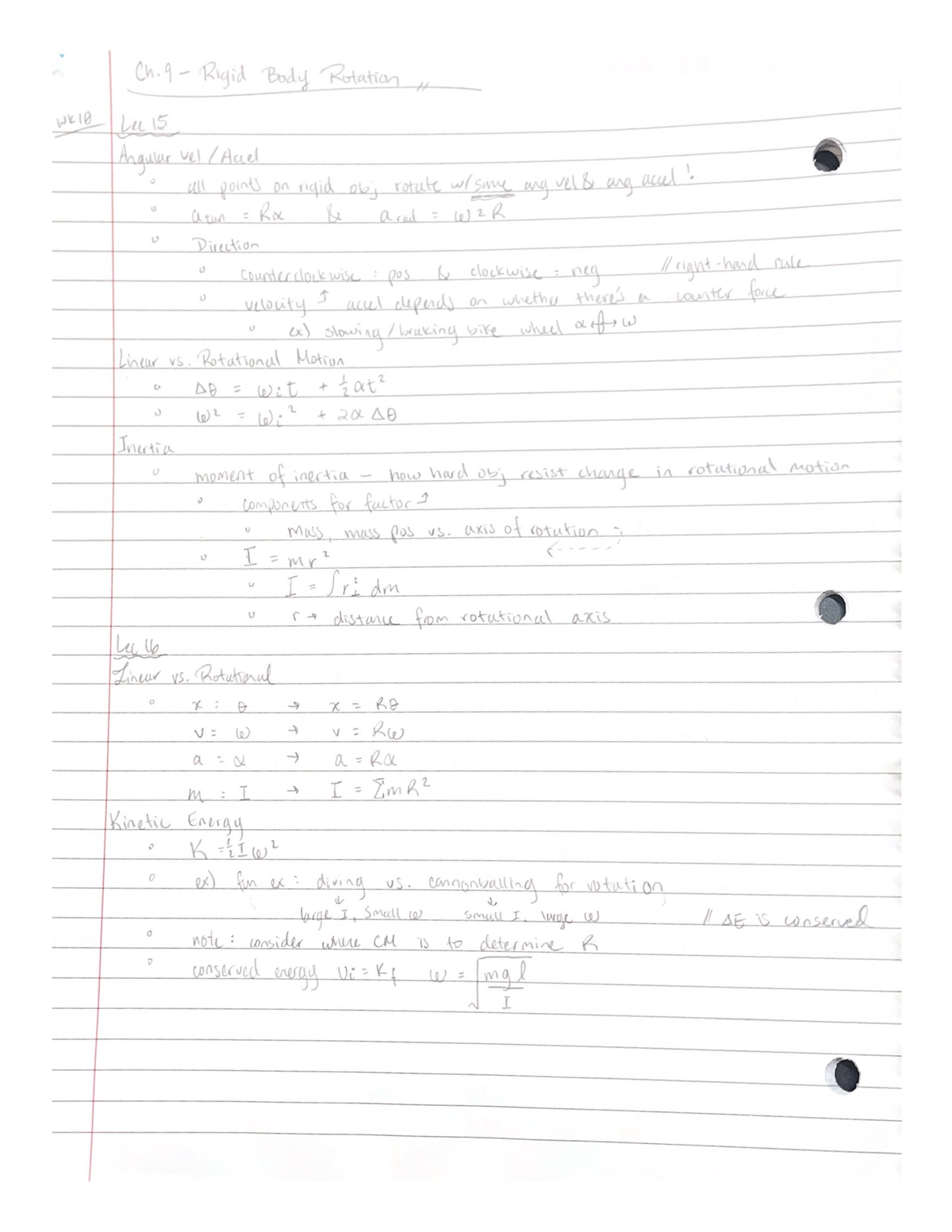 Week 10 Lecture Notes - PHYS 1 - Studocu