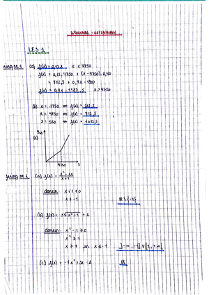 Examenopgaven - EXAMEN - OPGAVEN OEFENINGEN (a) Bereken De Onbepaalde ...