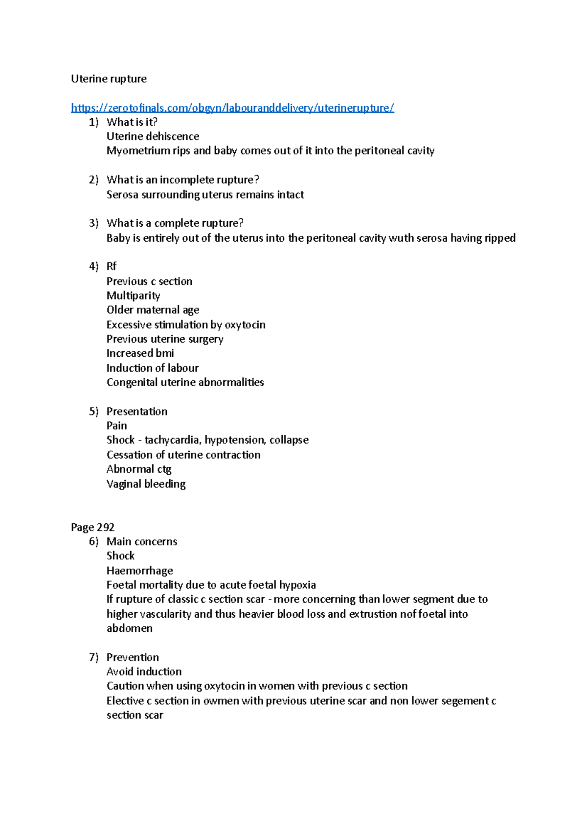 uterine-rupture-ans-question-uterine-rupture-studocu