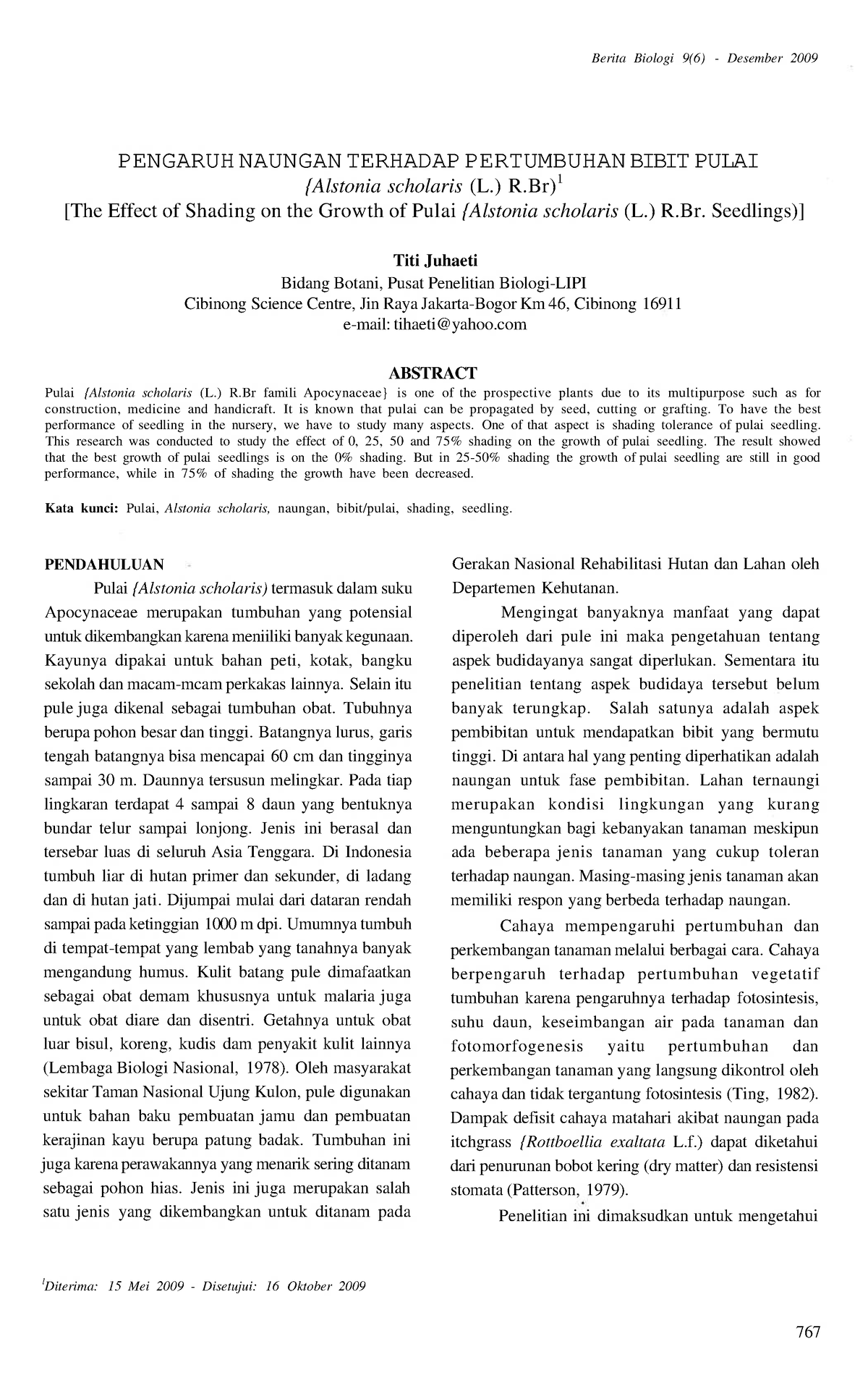 854 1500 2 PB - File Jurnal - Berita Biologi 9(6) - Desember 2009 ...